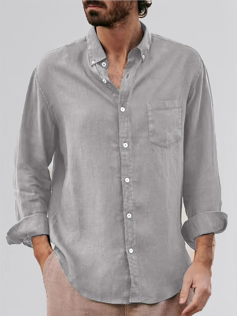 BLLUMI | CHEMISE À REVERS CLASSIQUE POUR HOMMES