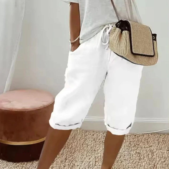 Finley - Pantalon en lin à taille à cordon
