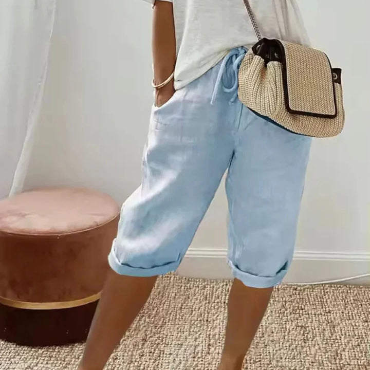 Finley - Pantalon en lin à taille à cordon