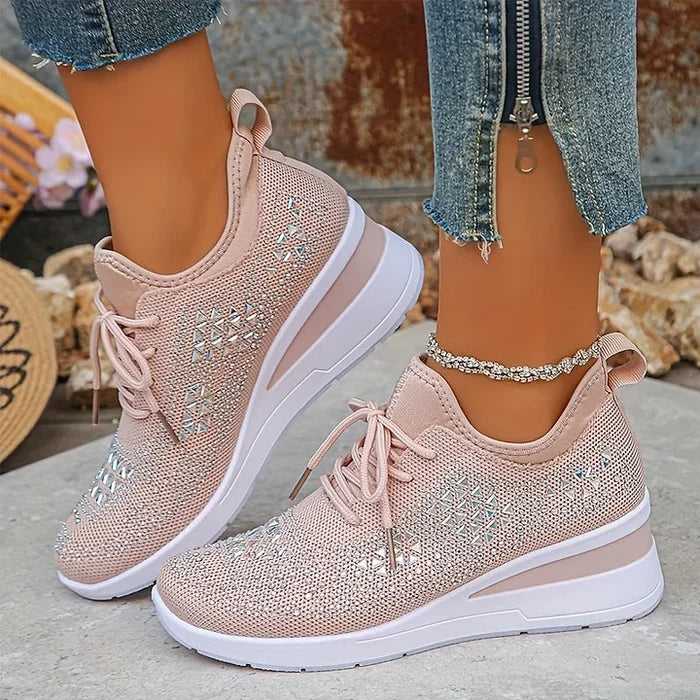 Assina | Baskets confort avec détails strass