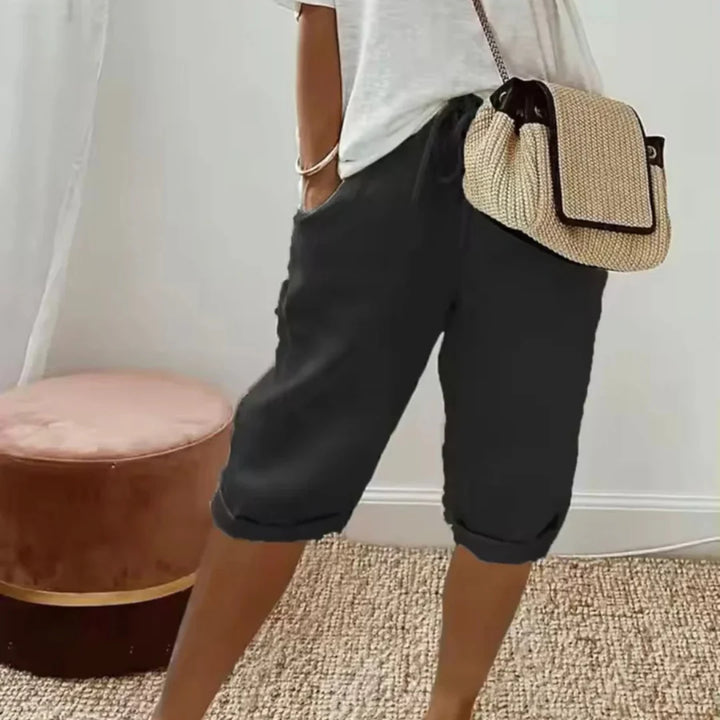 Finley - Pantalon en lin à taille à cordon