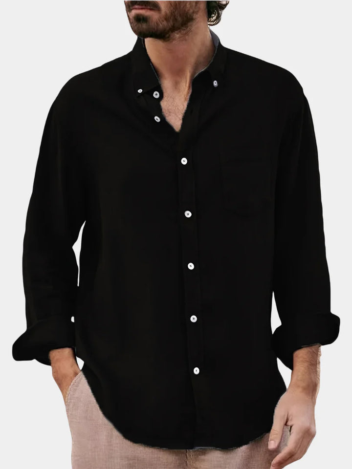 BLLUMI | CHEMISE À REVERS CLASSIQUE POUR HOMMES