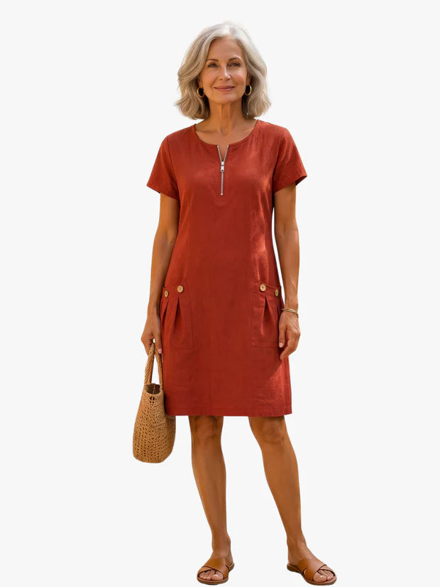 BLLUMI | Robe midi fluide chic pour femme