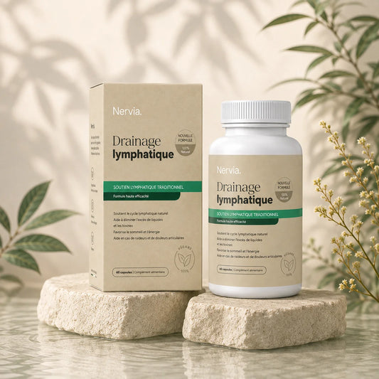 Nervia™ — Gélules de Drainage Lymphatique · Transformation totale en 60 jours !