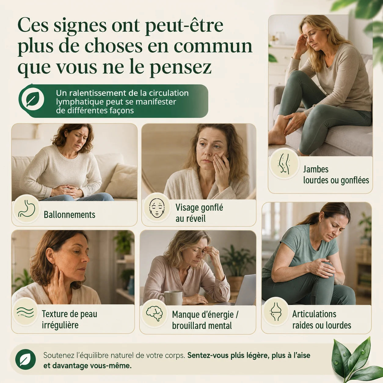 Nervia™ — Gélules de Drainage Lymphatique · Transformation totale en 60 jours !