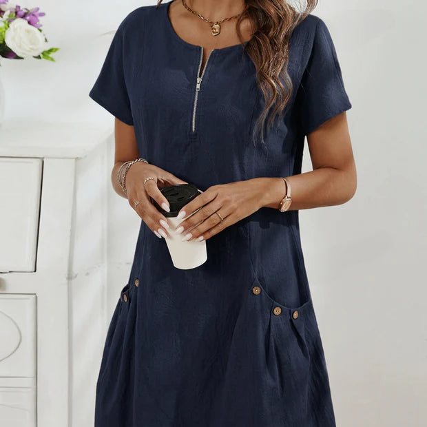 BLLUMI | Robe midi fluide chic pour femme