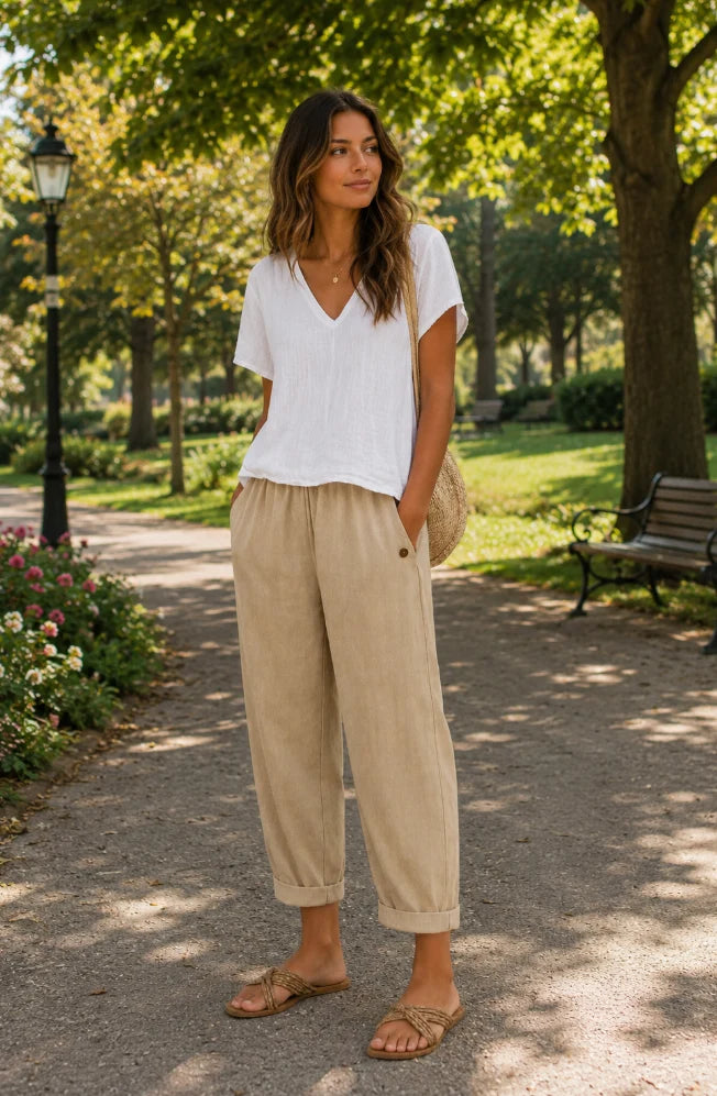 BLLUMI | Pantalon léger en lin