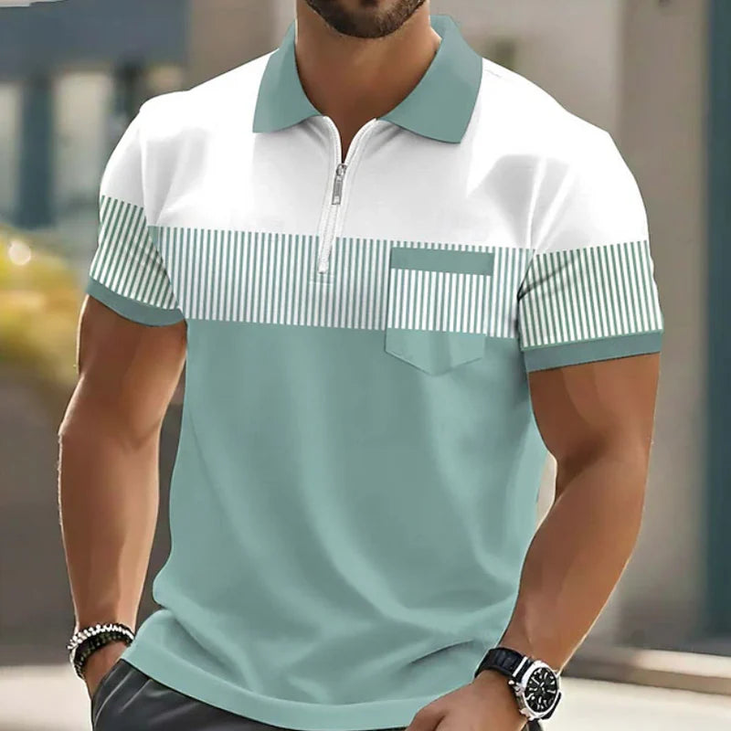Bllumi | Polo élégant à fermeture zippée
