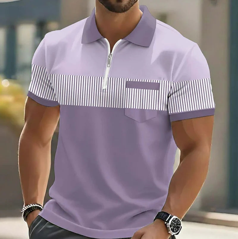 Bllumi | Polo élégant à fermeture zippée