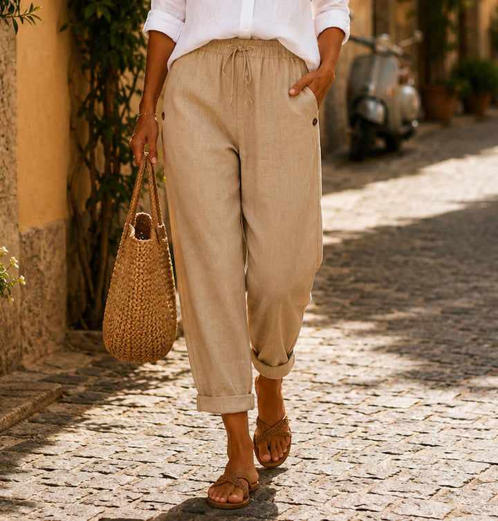 BLLUMI | Pantalon léger en lin