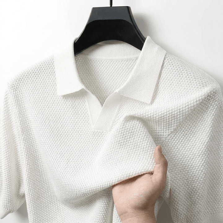 BLLUMI | Polo Prestige in maglia intrecciata