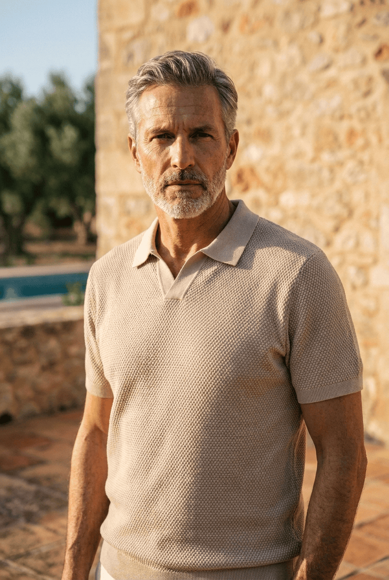 BLLUMI | Polo Prestige in maglia intrecciata
