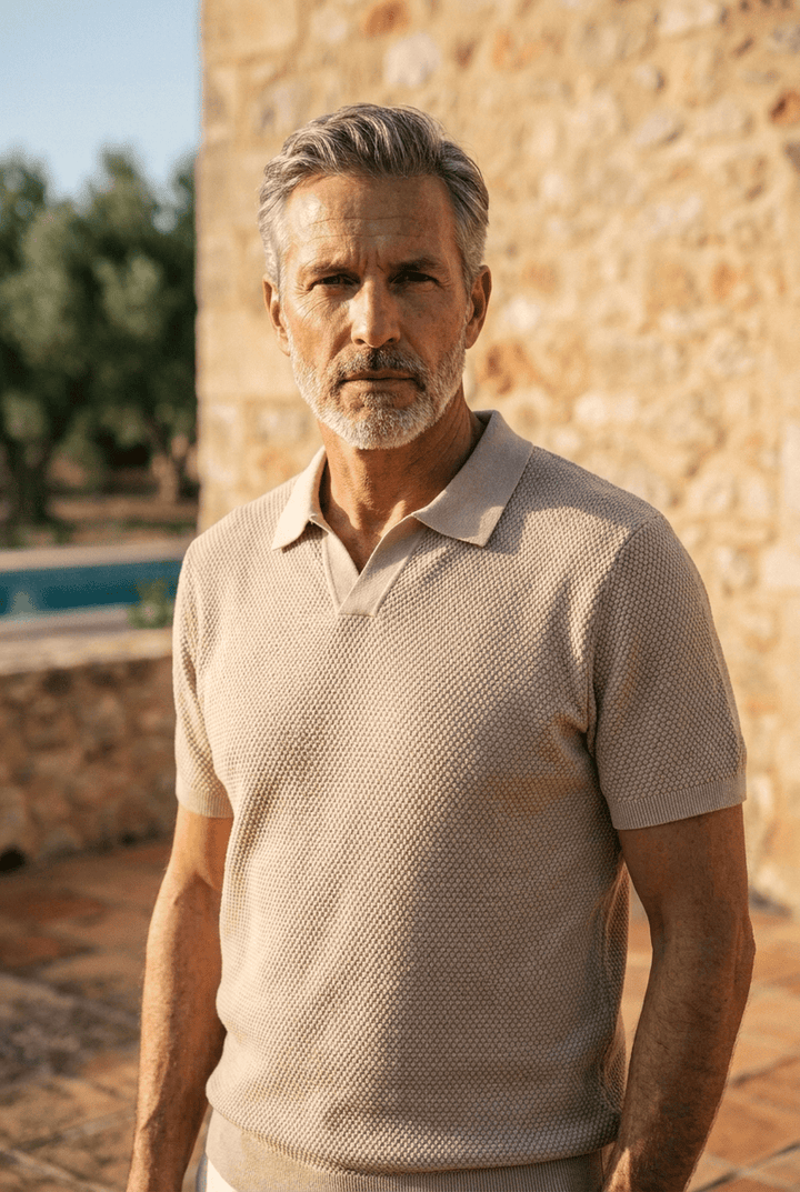 BLLUMI | Polo Prestige in maglia intrecciata
