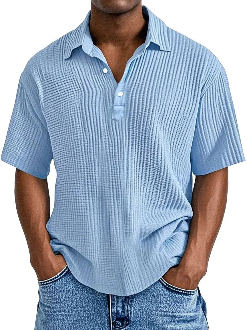 BLLUMI | Camicia estiva da uomo in stile retrò (Acquista 1, ricevi 1 GRATIS)
