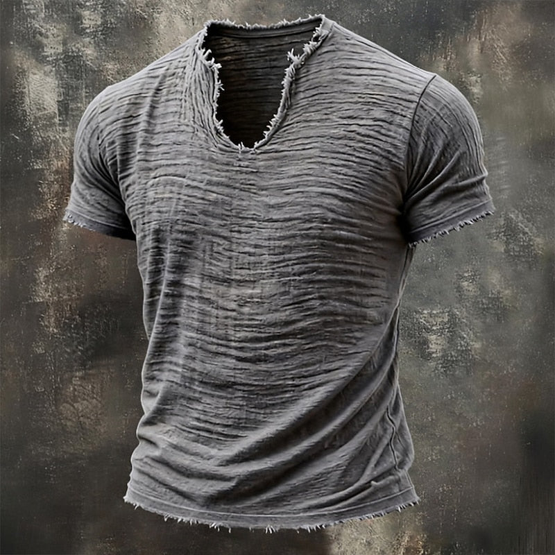 BLLUMI | T-shirt vintage con scollo a V