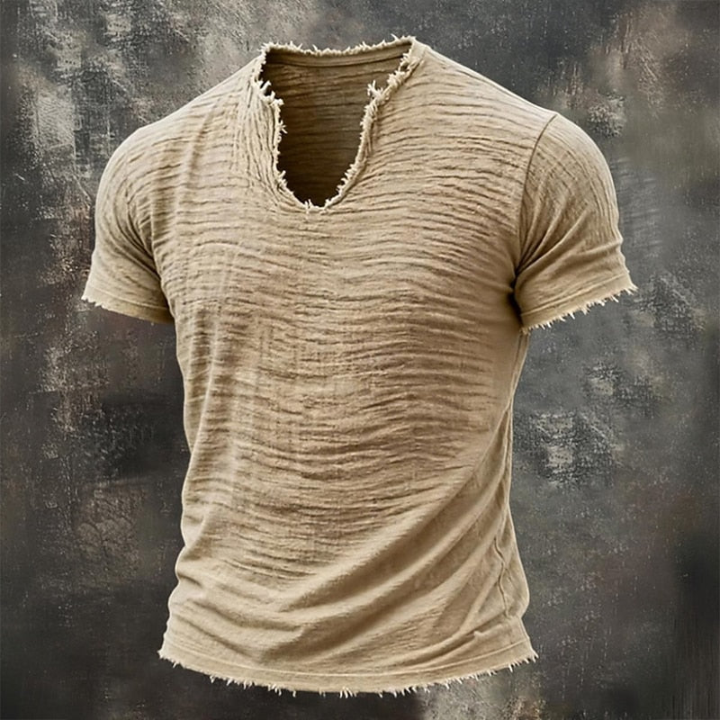 BLLUMI | T-shirt vintage con scollo a V