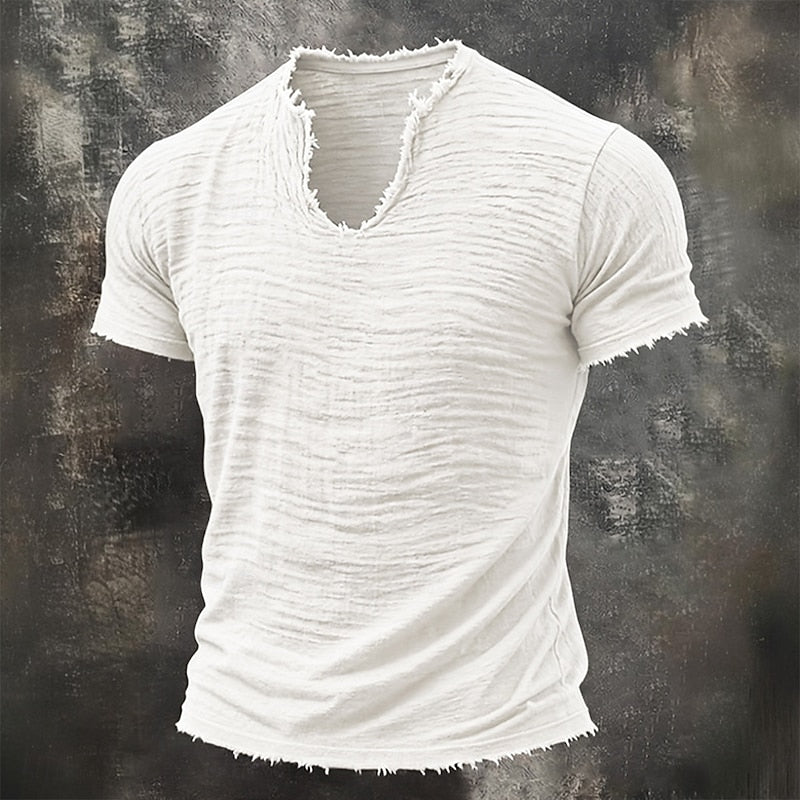 BLLUMI | T-shirt vintage con scollo a V