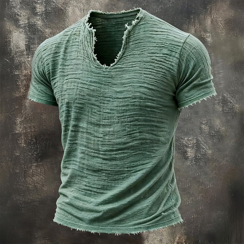 BLLUMI | T-shirt vintage con scollo a V