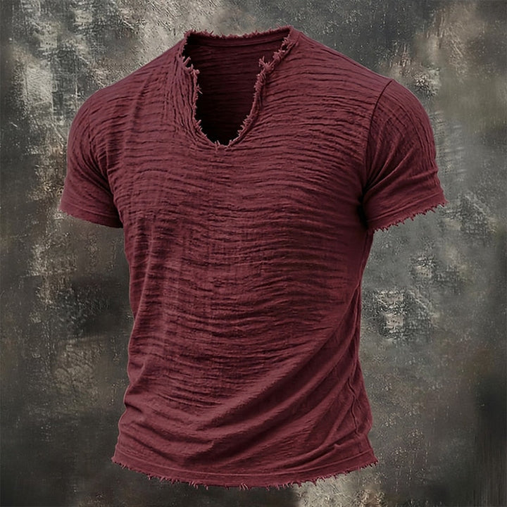 BLLUMI | T-shirt vintage con scollo a V