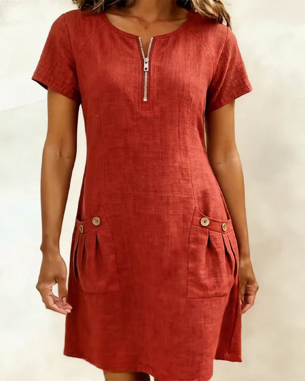 BLLUMI | Robe midi fluide chic pour femme