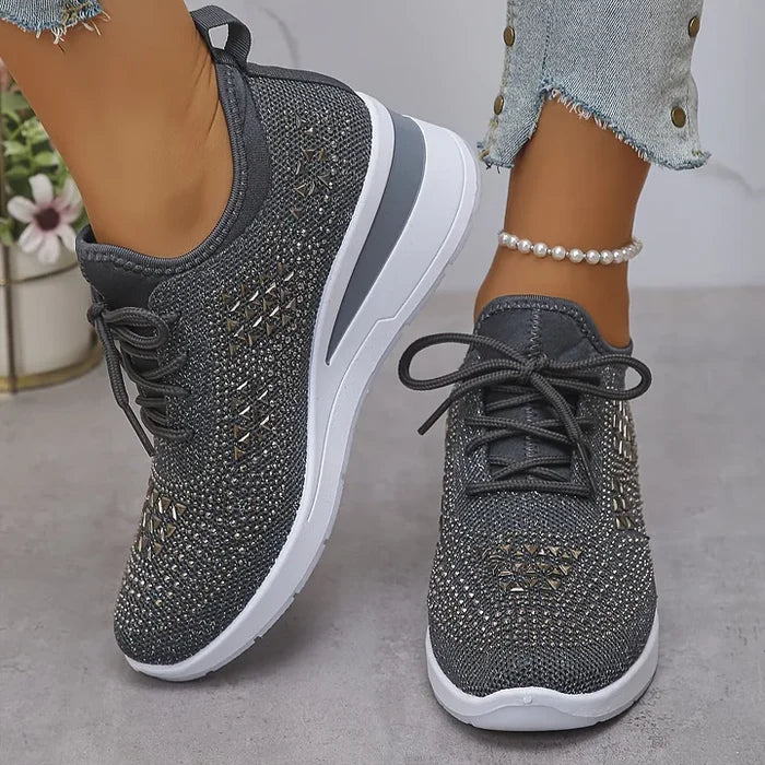 Assina | Baskets confort avec détails strass