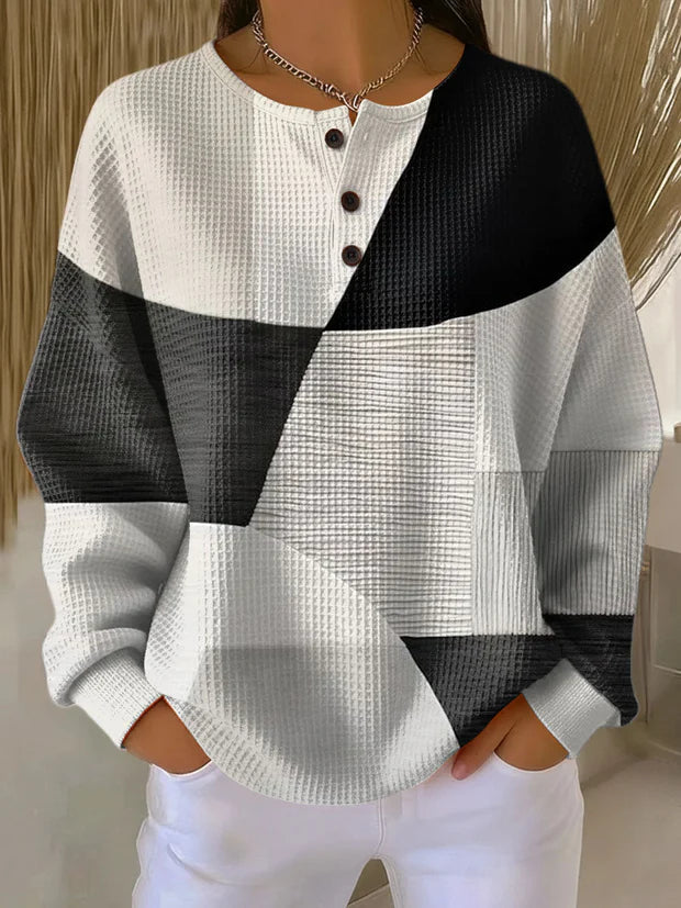 BLLUMI | Pull gaufré en maille pour femme