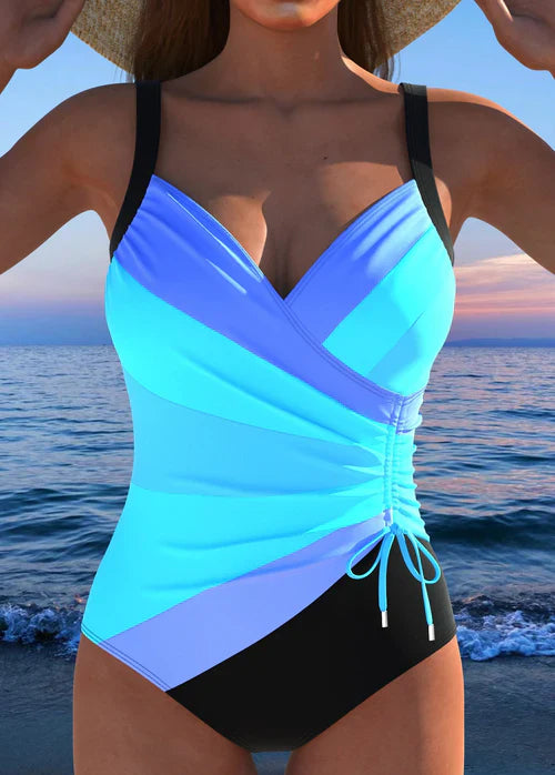 Zaya | Maillot de bain croisé élégant à imprimé coloré