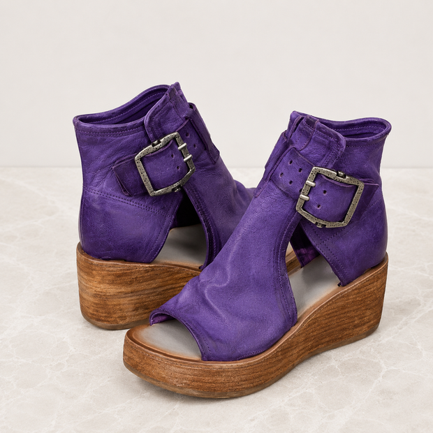 Sandali chic con zeppa da donna