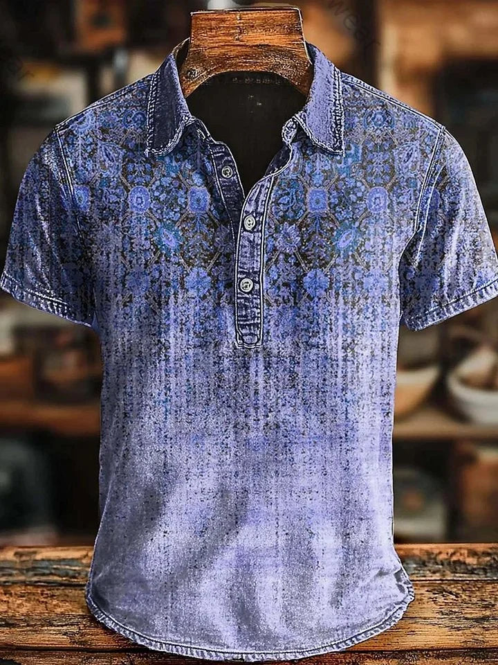 BLLUMI | Polo rétro à dégradé de couleurs