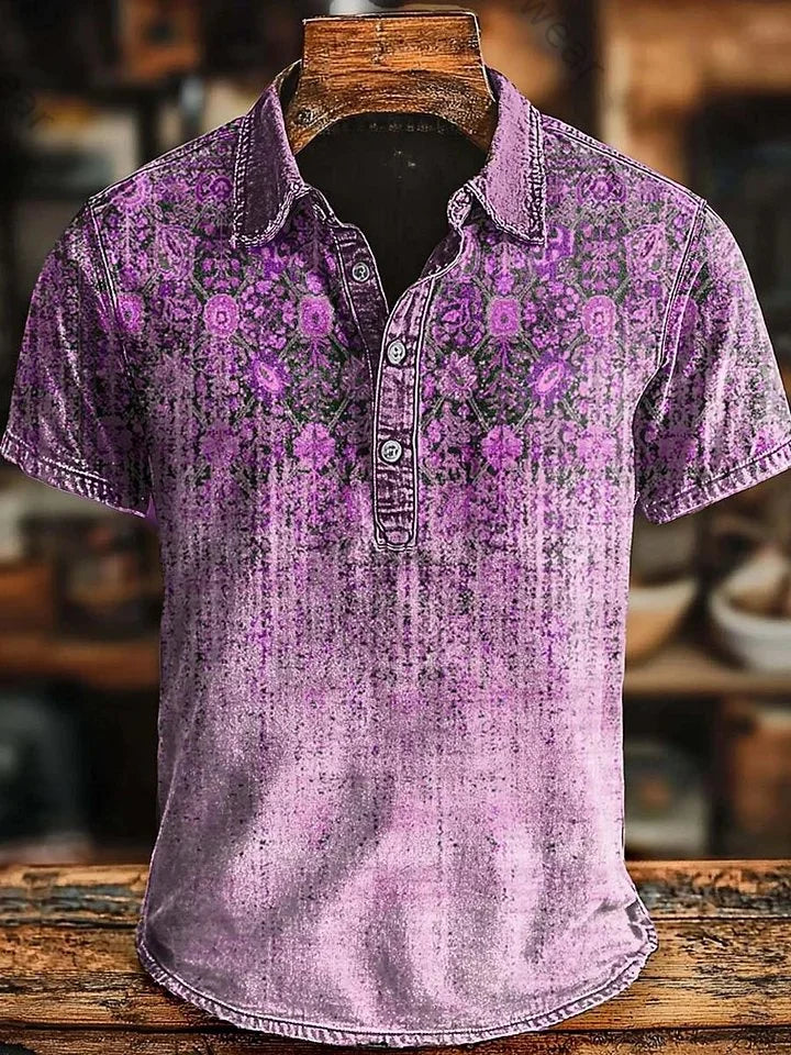 BLLUMI | Polo rétro à dégradé de couleurs