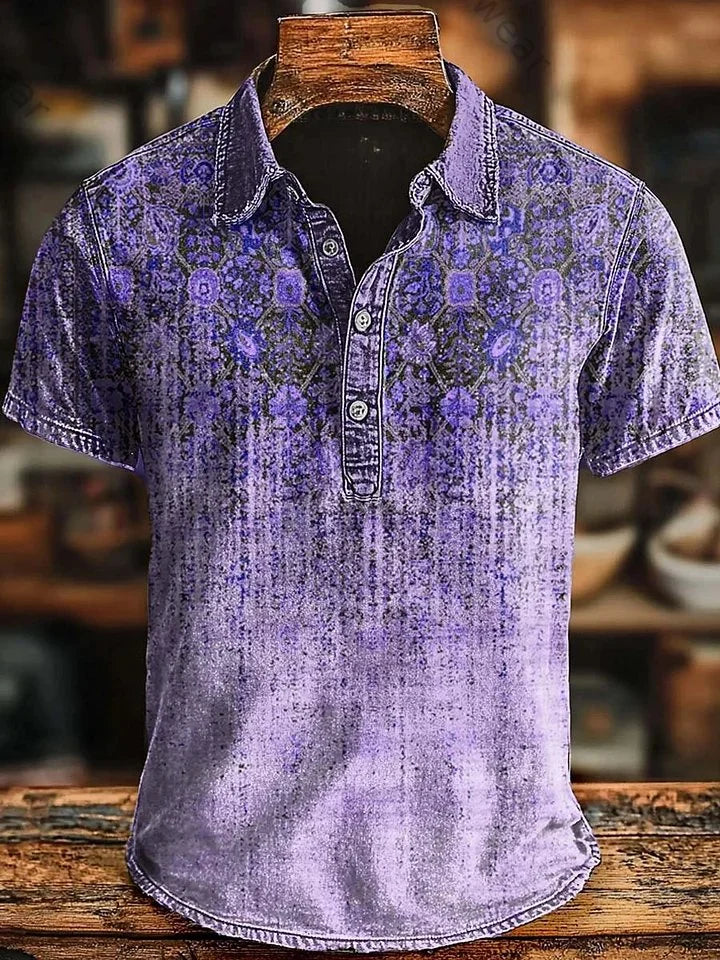 BLLUMI | Polo rétro à dégradé de couleurs