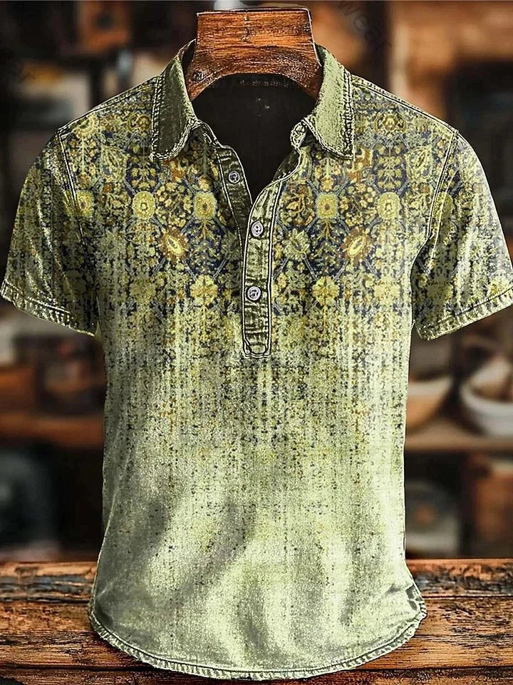BLLUMI | Polo rétro à dégradé de couleurs